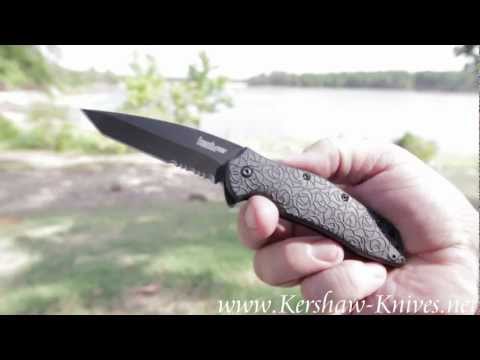 Kershaw Kuro Knife 1835TBLKST - video demo