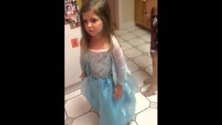 Lacey singing Let It Go