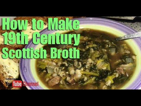 How To Make 19th Century Scottish Cabbage & Barley Broth | c.1809 | Homegrown Veg | Tasting The Past