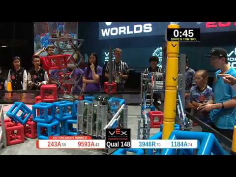 2015 VRC-MS Spir Q148 -  (243A 3946R) 33-Spirit Div-VRC Middle School-VEX Worlds 2015