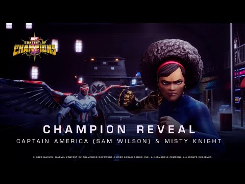 Captain America (Sam Wilson) & Misty Knight in Safe Haven | Marvel Contest of Champions