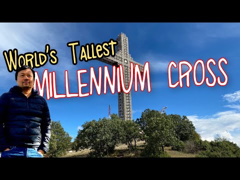 TALLEST CROSS IN THE WORLD | NORTH MACEDONIA MILLENNIUM CROSS | VODNO MOUNTAIN BALKAN EUROPE REGION