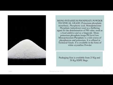 Mono potassium phosphate powder technical, 25kg bag