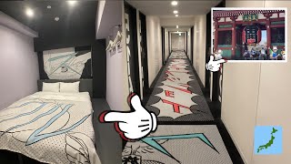 $25 Japonya'nın Asakusa'daki Karikatür Tasarım Oteli & Tokyo Turu ⛩️| HOTEL TAVI