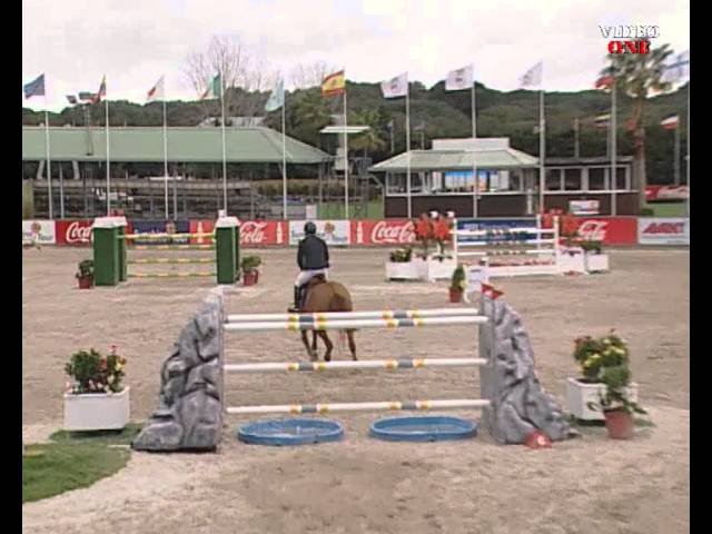 The half-sister of tthe mother of his Frozen Embryo is the CSI 1.55m Fleur de Kalvarie with rider Gregory Whatelet.