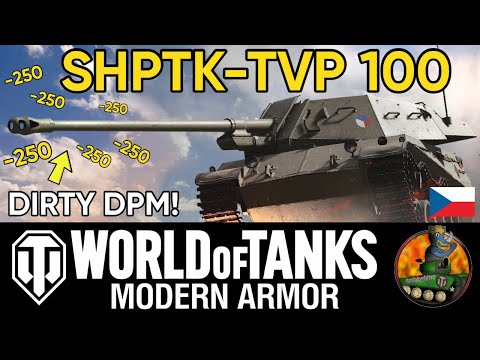 SHPTK-TVP 100 II FIRST Czech TD! II Dirty DPM! II Tank Review II WoT Console Allegiance Season