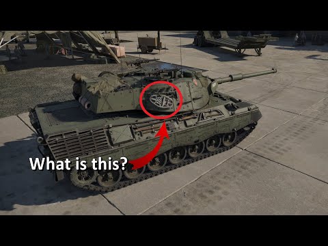 What are the white things on the Leopard 1A5NO?