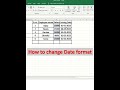 #date #how to change date format in excel #excel tricks #excel tips # excel shorts # shorts # EXCEL
