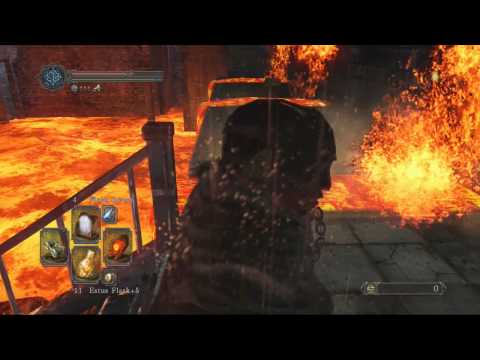 Dark Souls 2 Iron keep, how to get to the chests on the fire Rocks