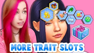 WE FINALLY HAVE MORE TRAIT SLOTS!😍 Give Your Sims 5 Traits In Create A Sim (Mod)