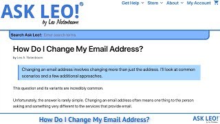 How Do I Change My Email Address?