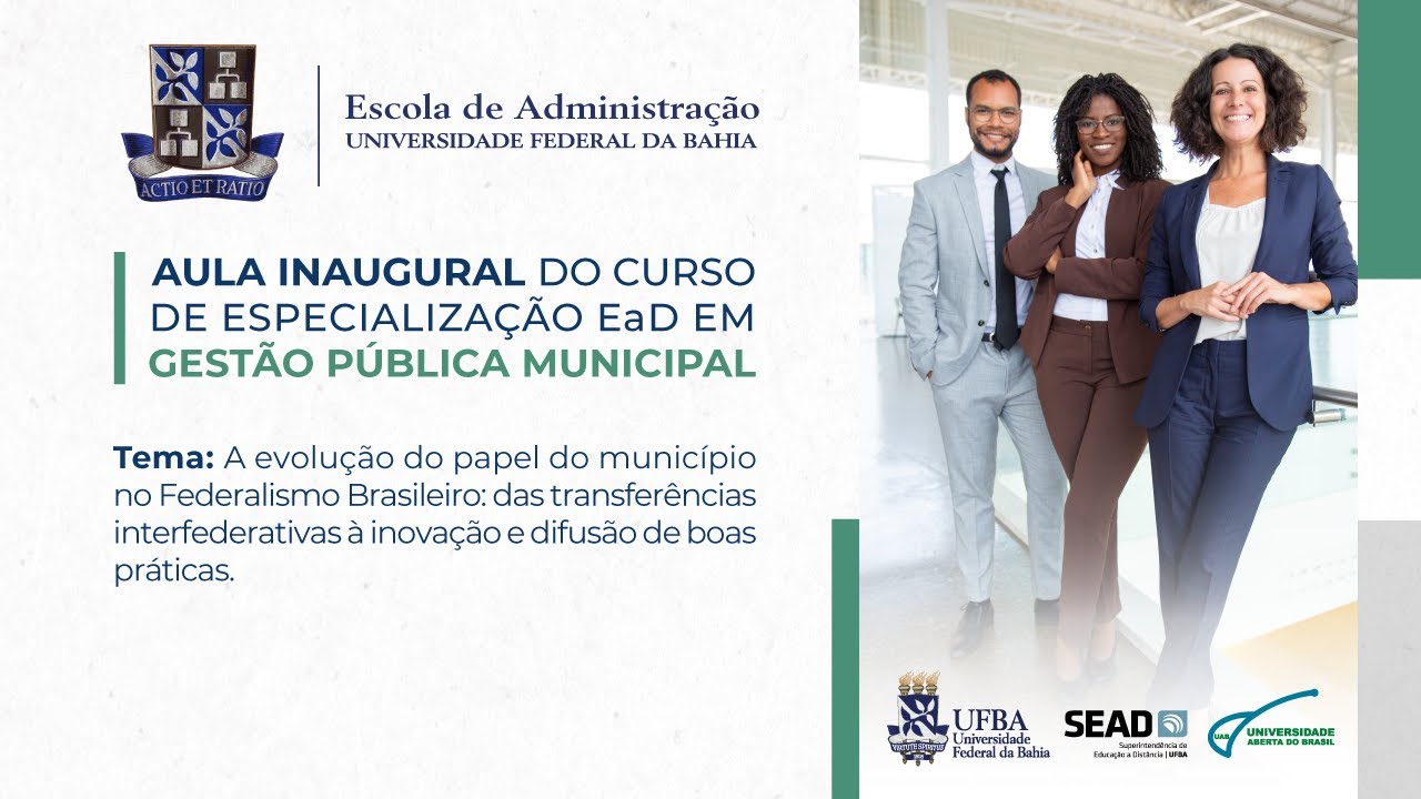 Aula Inaugural do curso de Especialização em Gestão Pública Municipal