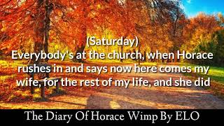 The Diary Of Horace Wimp (ELO) Lyrics