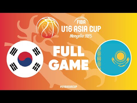 Qualif. to Quarter-Finals | Korea v Kazakhstan | Full Basketball Game | FIBA U16 Asia Cup 2025