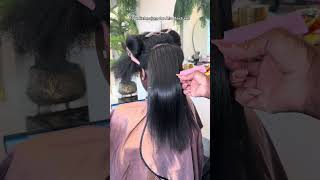 Silk Press with Seamless Tape Extensions