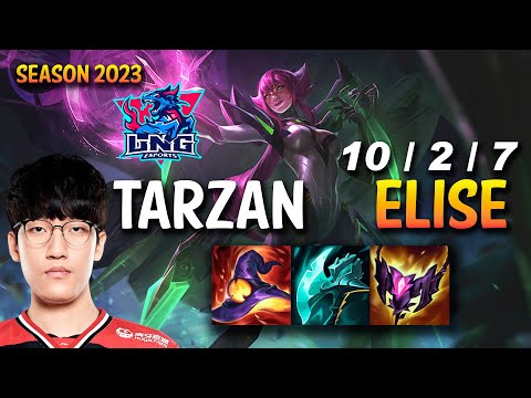 LNG Tarzan ELISE vs ZAC Jungle - KR Ranked