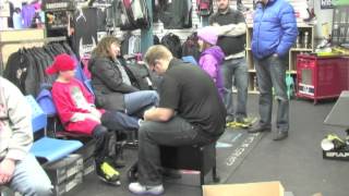 preview picture of video 'Proper Skate Fitting @ Front Row Sports Excellence'
