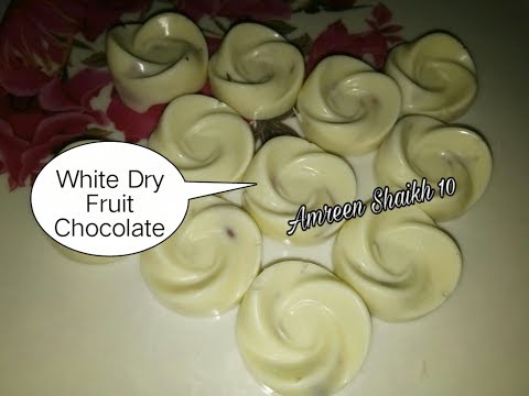 White Dry Fruit Chocolate Recipe  / Easy And quick Recipe /Amreen Shaikh 10