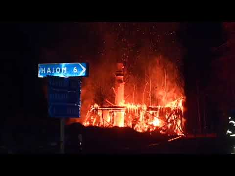 22-03-19 Brand i stuga