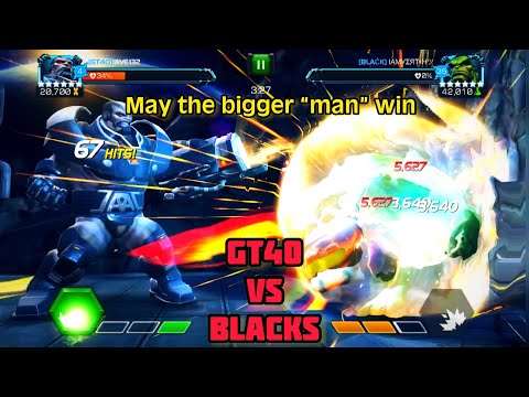 GT40 VS BLACKS MCOC ally war season 34 3/12