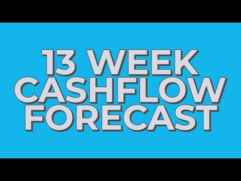 13 Week Cash Flow Forecast - Excel Demo by Joshua Tharby