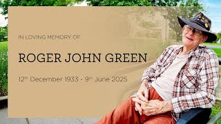 Memorial service for Roger John Green