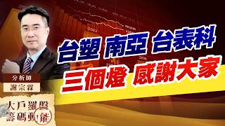 台塑 南亞 台表科 三個燈 感謝大家｜大戶羅盤籌碼動能 ｜謝宗霖 (圖)
