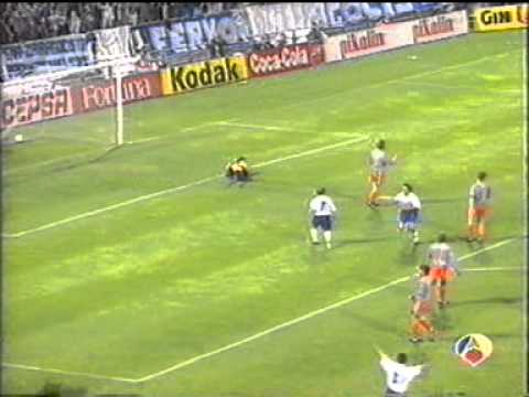 Recopa 1994/95.Gol de Esnaider(1).Real Zaragoza-Chelsea