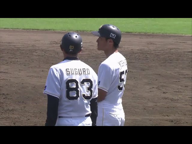 【ファーム】逆方向にうまく運んだ!! バファローズ・吉田雄の同点タイムリー!! 2018/7/10 Bs-C(ファーム)