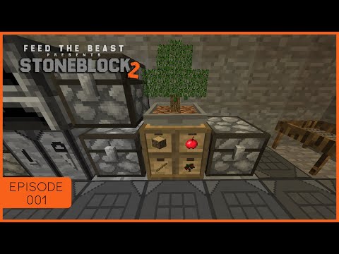 FTB Stoneblock 2 Let's Play EP2 - Tree Automation