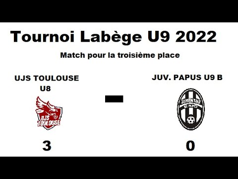 UJS Toulouse U8 vs Juv Papus U9 B . Match 3eme place Tournoi U9 Labège Mars 2022