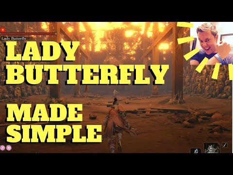 Sekiro - Lady Butterfly Made Simple (EASIEST METHOD Boss, Hirata Estate - Hirata Audience Chamber)