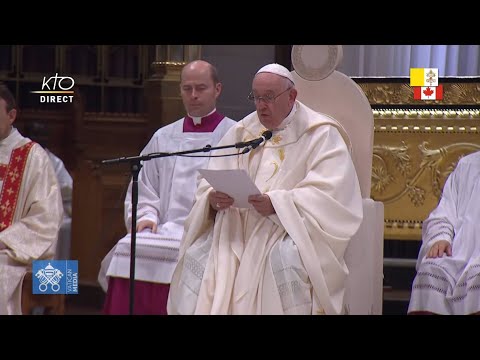 Messe avec le pape François au Sanctuaire National de Sainte-Anne-de-Beaupré