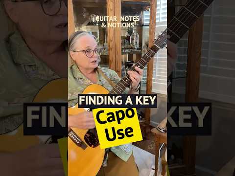 Find The KEY Using a CAPO ** Easy & Fast Method For G & C Shapes   (Audigo recorded)  #guitar