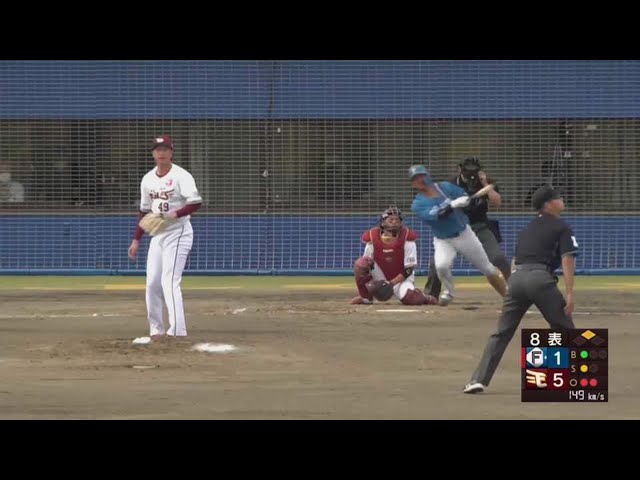 【ファーム】ファイターズ・佐藤龍世 反撃のタイムリーヒット!! 2022年5月21日  東北楽天ゴールデンイーグルス 対 北海道日本ハムファイターズ