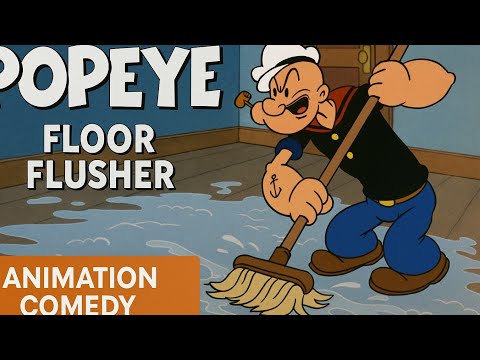 Popeye | Floor Flusher | Animation | Comedy