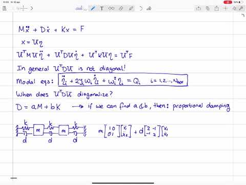Mechanical Vibrations 42 - Modal Analysis 4 - Damped MDOF Systems