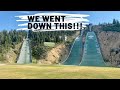 TUBING DOWN HUGE OLYMPIC RAMP