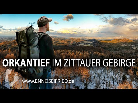 Winterbiwak bei Orkanböen im Zittauer Gebirge - 3 Tage Fernwanderung