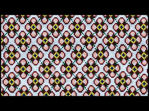 Hand Embroidery Designs | Net stitch design for cushion cover | Stitch and Flower-Ason Design Video