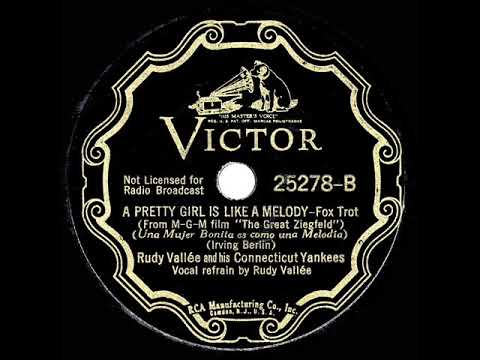 1934 Rudy Vallee - A Pretty Girl Is Like A Melody