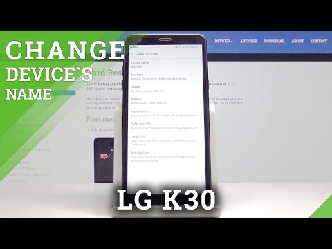 How to Change Device’s Name in LG K30 – Customize Android Smartphone
