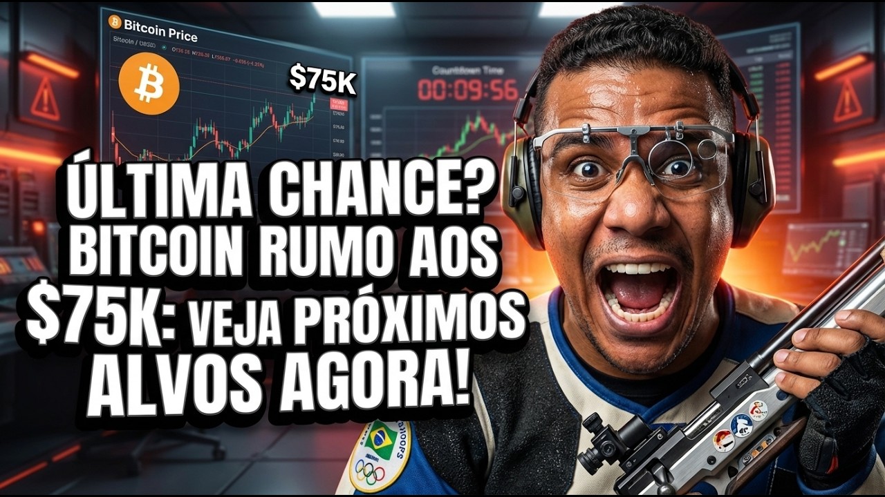 ÚLTIMA CHANCE? BITCOIN RUMO AOS $75.000: VEJA OS PRÓXIMOS ALVOS AGORA!