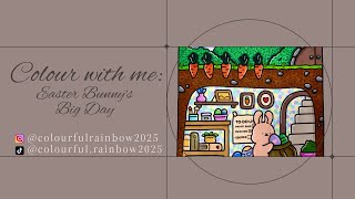 Timelapse | Easter Bunny Home Colouring | Coco Wyo