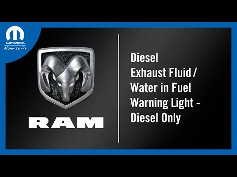 Diesel Exhaust Fluid / Water In Fuel Light | How To | 2022 Ram Heavy Duty Trucks