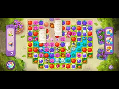Gardenscapes Level 1825 [No booster] [Super Hard Level] #androidgameplay #gardenscapesgame #trandin