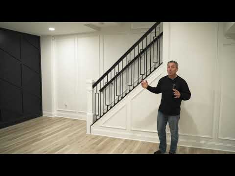 This Basement Has it All: home theater, wet bar, family room, playroom and more!