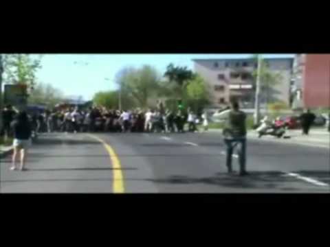 Section Grenat - Lausanne-Sport - Servette FC - 2010/2011 - 09.04.11 - Cortège