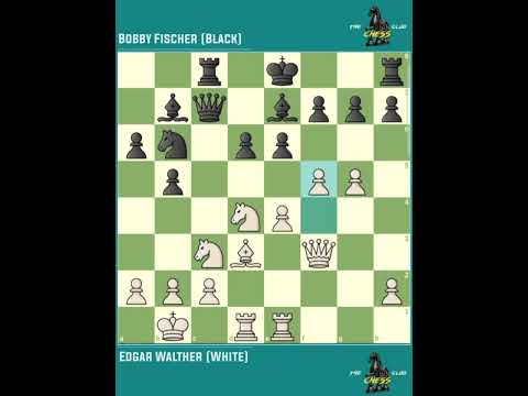 Edgar Walther vs Bobby Fischer ◉ It Chess Open | Zurich - Switzerland, 1959.
