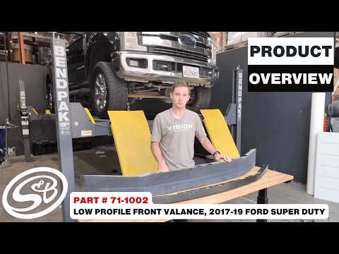 S&B Low Profile Front Valance, 2017-19 Ford Super Duty video